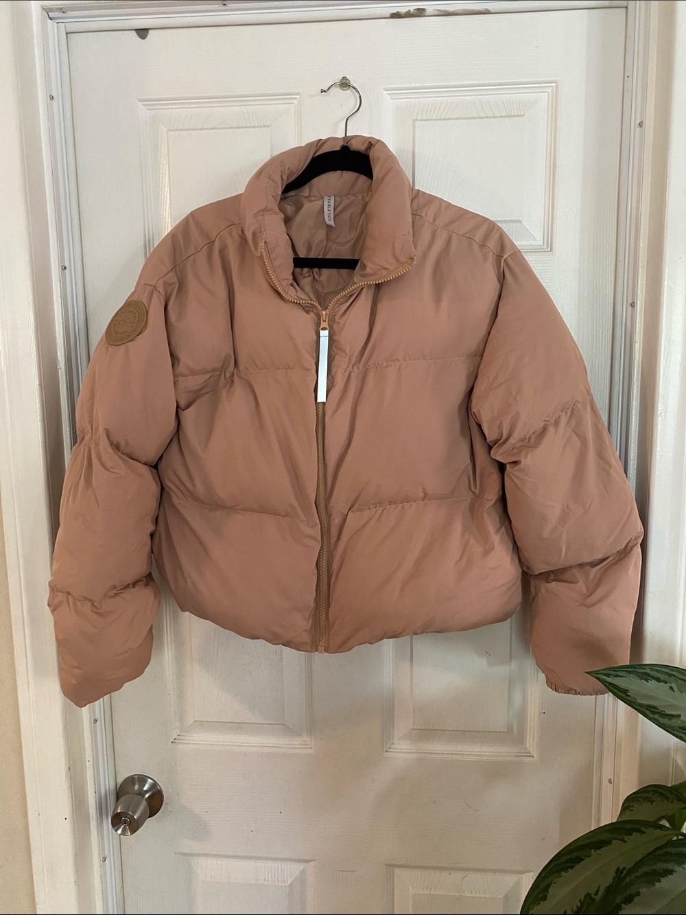 Women's Fabletics Puffer Jacket - Dusty Rose